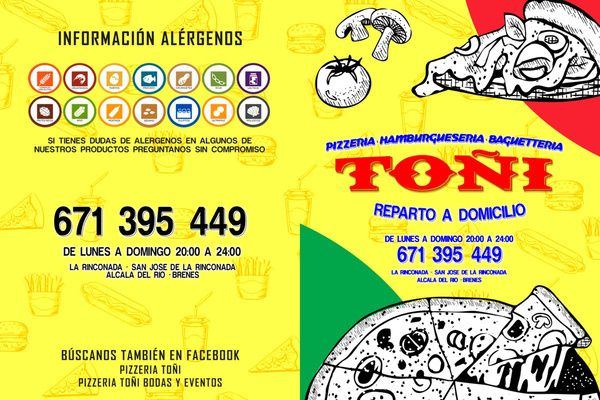 Pizzas artesanas recién hechas, también tenemos baguettes, hamburguesas y perritos calientes. Somos un puesto de venta ambulante y nos desplazamos por las ferias. Durante el estado de alarma sanitaria servimos a domicilio.