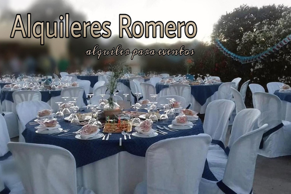 Alquilamos todo tipo de material para eventos: sillas, mesas, veladores, mantelería, menaje, cristalería, cubertería y todo lo relacionado con el catering.