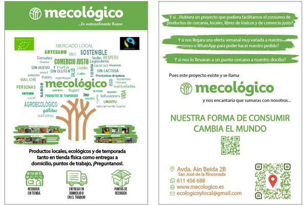 Tienda de alimentación de productos locales, ecológicos, de comercio justo, para intolerantes,...